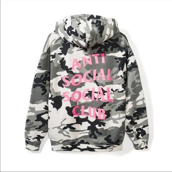 anti social camo hoodie